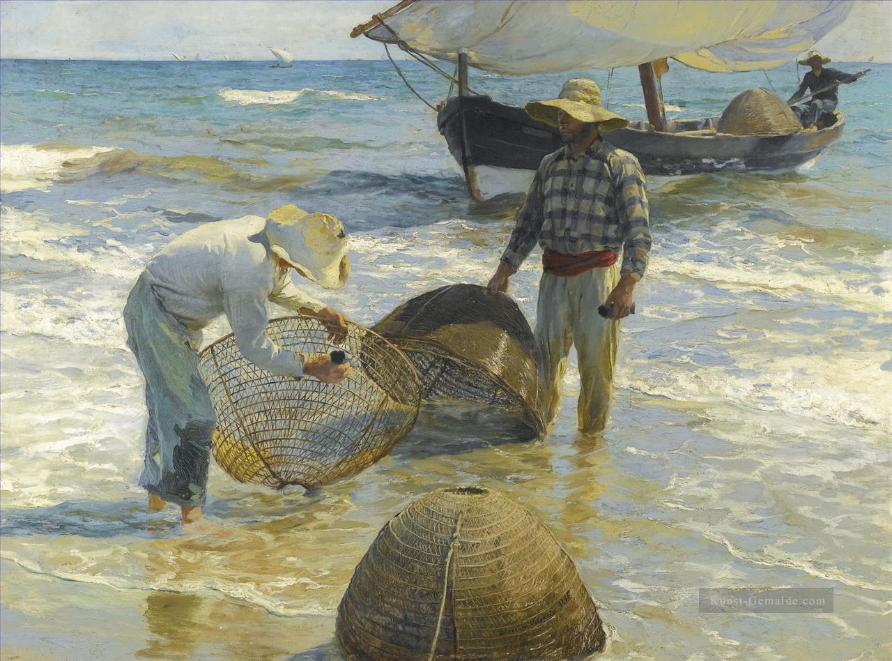 Pescadores Valencianos Maler Joaquin Sorolla Ölgemälde